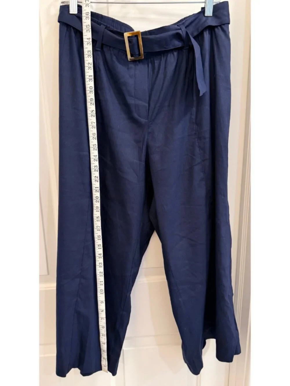 NWT J.Jill Jenna Linen Stretch Belted Pants 2X - Picture 2 of 8